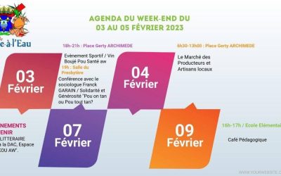 Agenda du week-end du 03 au 05 février 2023