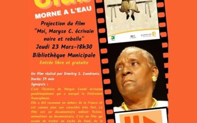 Projection cinématographique « Moi, Maryse CONDE, Ecrivain noire et Rebelle »