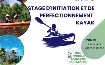 Stage d’initiation et de perfectionnement Kayak